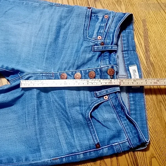 MADEWELL Jeans  Womens 25 BLUE CALI DEMI BOOT CUT  Preowned Used BUTTON FLY - Picture 5 of 8